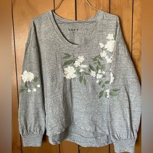 Loft Embroidered Top in Size S